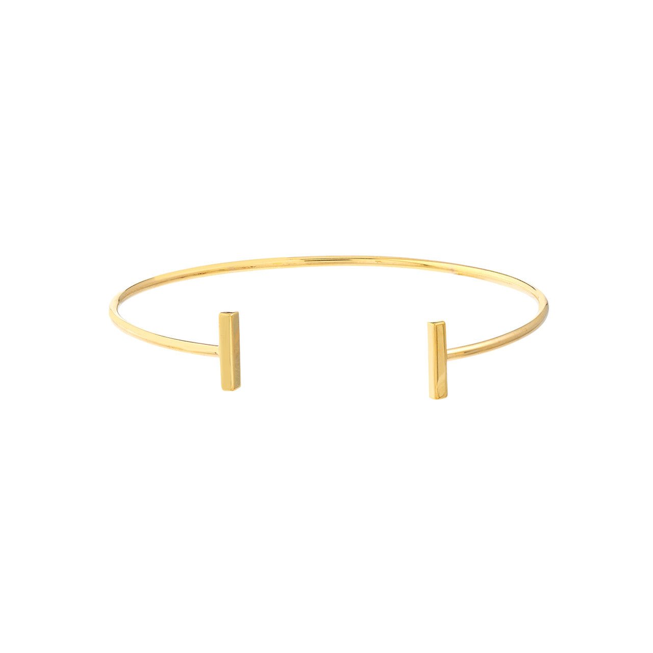 Yellow Gold Oval Shape Bangle Bracelets | Haydon & Company