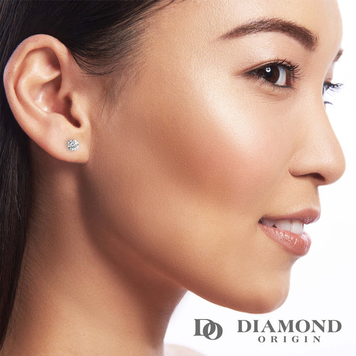 diamond origin 1 carat diamond stud earrings 1 ct stud diamond  1ct diamond stud lab grown lab created