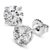 2 CT Diamond Round Stud Earrings 2 ct Diamond Earrings Lab Created Round Diamonds Diamond Diameter :6.5mm