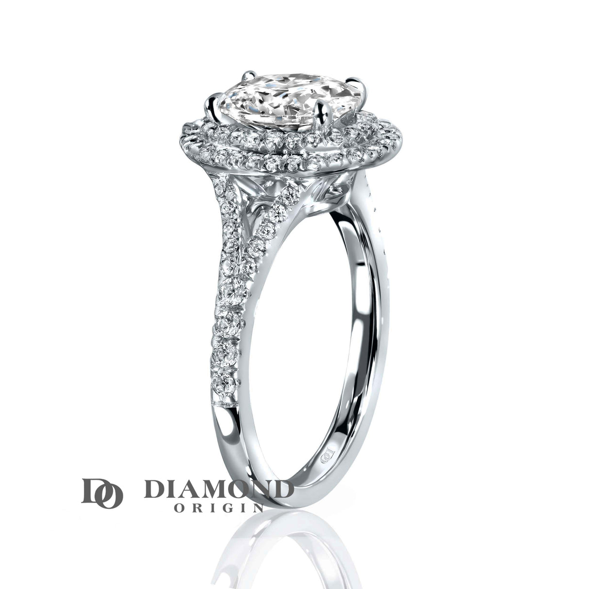 Diamond Ring,IGI Certified  1 Carat Diamond Solitaire Engagement Ring, Emerald Shape, 1 Carat Lab Created Diamond,