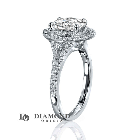 1 Carat IGI Certified Diamond Solitaire Engagement 14K Fine Gold Ring, Lab Created Emerald Shape