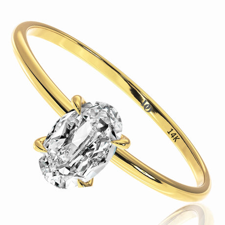 1 Ct Diamond Ring, IGI Certificate, 1 ct Oval Lab Grown Diamond Solitaire Ring, diamond origin, made in usa, diamond jewelry,