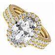 bridal set 14K fine gold wedding band lab grown diamond 2 carat engagement ring diamond origin clean james allan