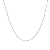 10K Gold Chain, 16", 0.65mm Pendant Rope Chain with Spring Ring, Gold Layered Chain, Gold Necklace, - Diamond Origin