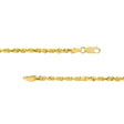 10K Gold Chain, 30", 3mm D/C Rope Chain with Lobster Lock, Gold Layered Chain, Gold Layered Necklaces, 2023 - Diamond Origin