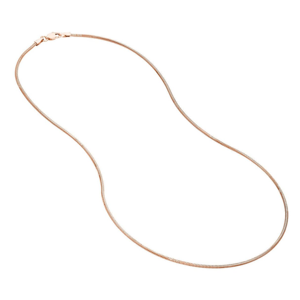 10K Gold Chain,16", 1.4mm Snake Chain with Lobster Lock, Gold Chain Necklace, Gold Layered Chains, - Diamond Origin