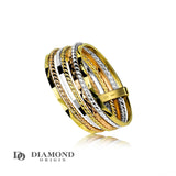 14K Gold 7 Day Ring, Gold Stackable Ring, Seven Beauty Stackable Ring, 2023, Gold Ring - Diamond Origin