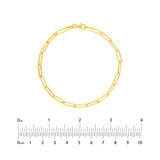 14K Gold Bracelet Designer Long Link Chain, Gold Bracelets, - Diamond Origin