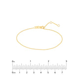 14K Gold Bracelet Open Adj Cable, Gold Bracelets, - Diamond Origin