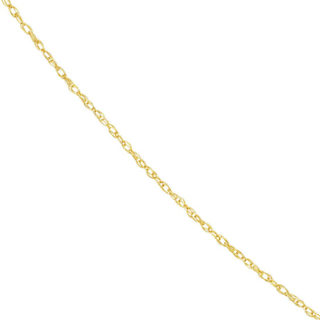 14K Gold Chain, 16", 0.95mm Pendant Rope Chain with Lobster Lock, Gold Layered Chain, Gold Necklaces, Choker, - Diamond Origin