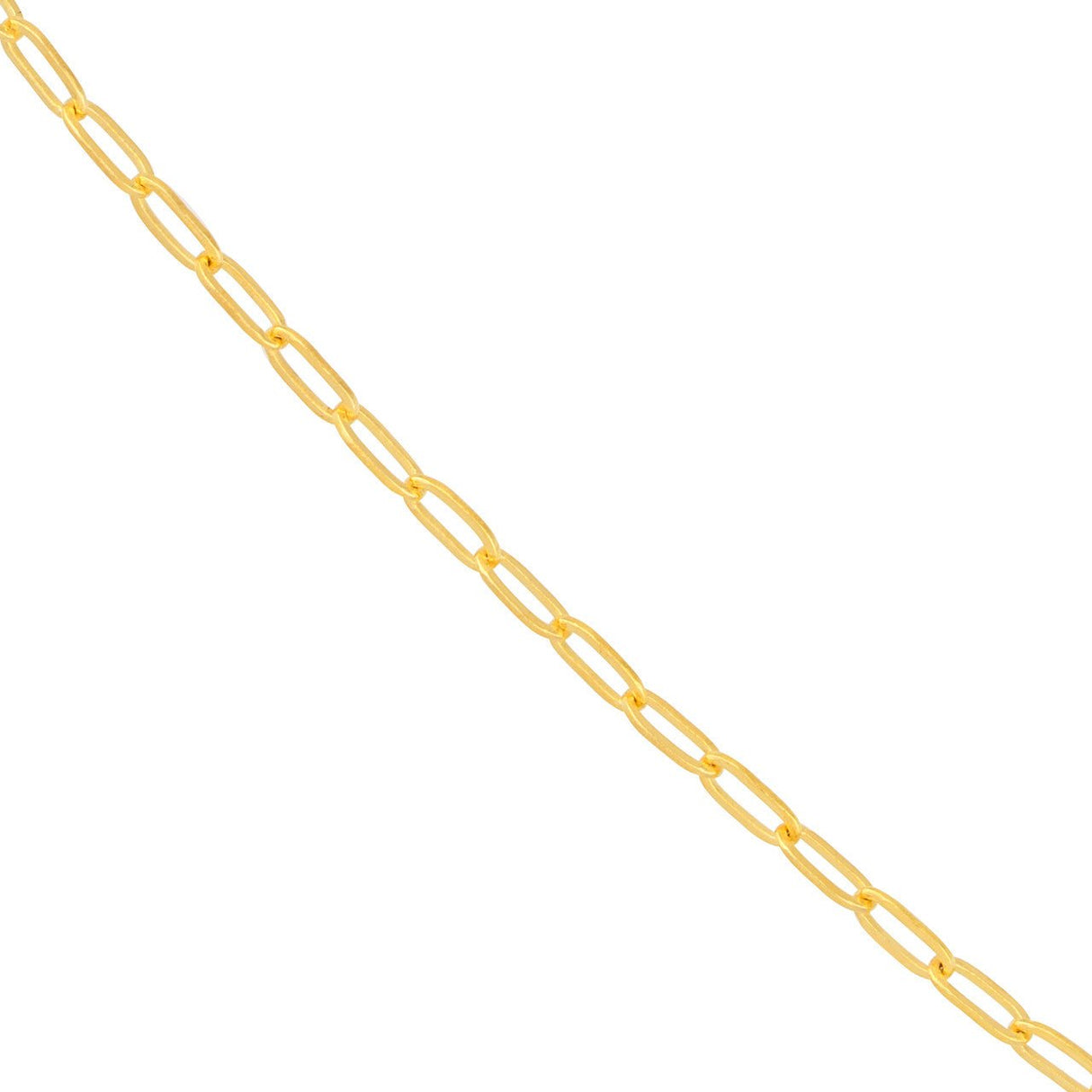 14K Gold Chain, 16", 1.25mm Paper Clip Chain with Pear Shape Lobster Lock, Gold Layered Chain, Gold Layered Necklace, Choker, 2023 - Diamond Origin