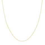 14K Gold Chain, 16", 1.25mm Paper Clip Chain with Pear Shape Lobster Lock, Gold Layered Chain, Gold Layered Necklace, Choker, 2023 - Diamond Origin