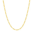14K Gold Chain, 16", 1.30mm Figaro Chain with Spring Ring, Gold Layered Chain, Gold Necklaces - Diamond Origin
