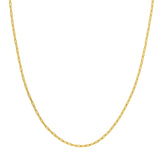 14K Gold Chain, 16", 2.1mm Paper Clip Chain, Gold Layered Chain, Gold Layered Necklaces, - Diamond Origin