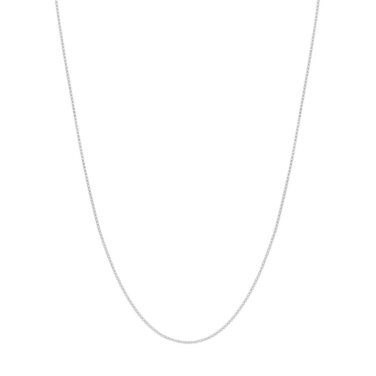 14K Gold Chain, 18", 0.55mm Box Chain with Spring Ring, Gold Layered Chain, Gold Necklaces, - Diamond Origin