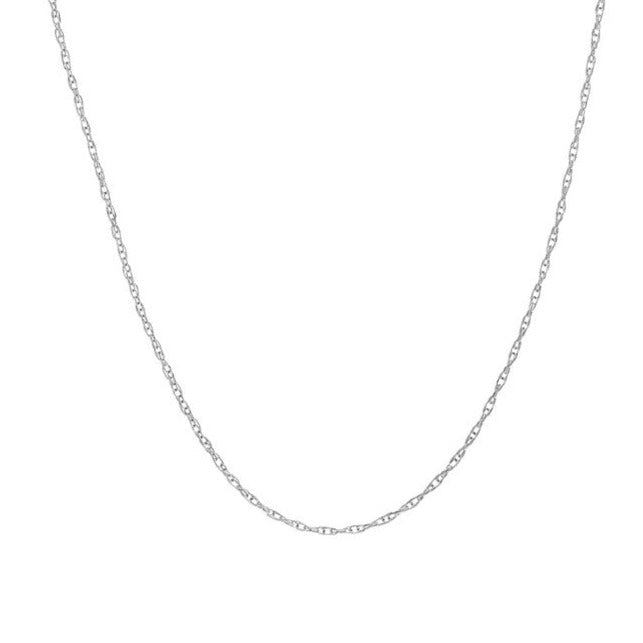 14K Gold Chain, 18", 0.65mm Pendant Rope Chain with Spring Ring, Gold Layered Chain, Gold Necklaces, - Diamond Origin