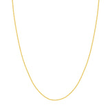 14K Gold Chain, 18", 1.05mm Wheat Chain with Lobster Lock, Gold Layered Chains, Gold Chain Necklace, - Diamond Origin