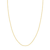 14K Gold Chain, 18", 1.25mm Hollow Square Wheat 030 , Gold Layered Chain, Gold Layered Necklace, - Diamond Origin