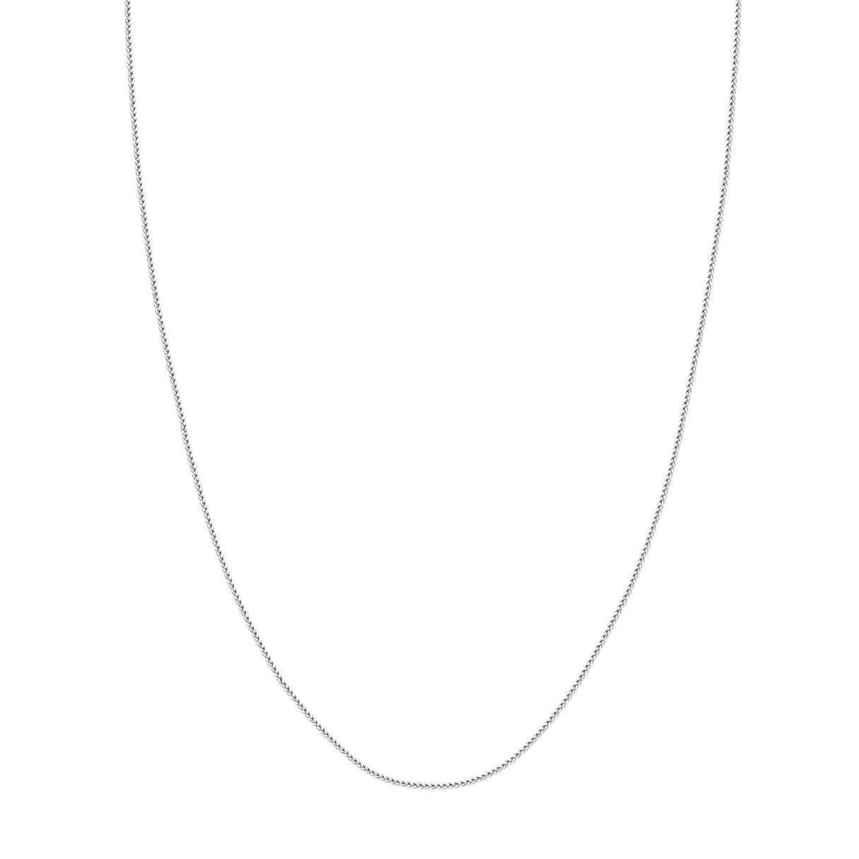 14K Gold Chain, 18", 1.25mm Hollow Square Wheat 030 , Gold Layered Chain, Gold Layered Necklace, - Diamond Origin