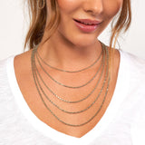 14K Gold Chain, 18", 1.8mm D/C Rope Chain with Lobster Lock, Gold Layered Chain, Gold Layered Necklaces, - Diamond Origin