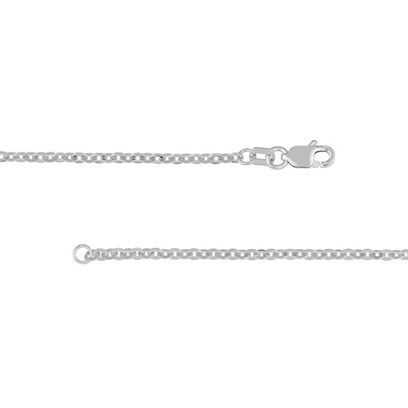 14K Gold Chain, 18", 2.1 mm Brill Cable Chain, Gold Layered Chain, Gold Necklaces, Gold Choker, - Diamond Origin