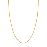 14K Gold Chain, 18", 2.9mm Light Rope Chain with Lobster Lock, Gold Layered Chain, Gold Necklace, - Diamond Origin
