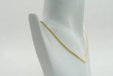 14K Gold Chain, 18", Gold Layered Necklace, Hollow Franco Chain, Gold Layered Chain, - Diamond Origin
