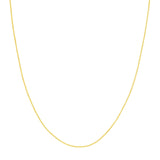 14K Gold Chain, 18",1.05mm Adjustable Wheat Chain with Lobster Lock, Gold Layered Chain, Gold Layered Necklaces, - Diamond Origin