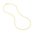 14K Gold Chain, 20", 1.25mm Square Wheat Chain with Lobster Lock, Gold Layered Chain, Gold Layered Necklaces, - Diamond Origin