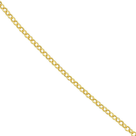 14K Gold Chain, 20", 1.5mm Rolo Chain with Lobster Lock, Gold Layered Chain, Gold Necklaces, Choker, - Diamond Origin