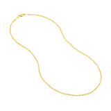 14K Gold Chain, 20", 1.5mm Sparkle Singapore Chain with Lobster Lock, Gold Layered Chain, Gold Layered Necklaces, - Diamond Origin
