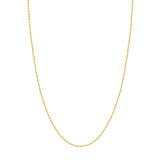 14K Gold Chain, 20", 1.8mm D/C Rope Chain with Lobster Lock, Gold Layered Chain, Gold Layered Necklaces, - Diamond Origin