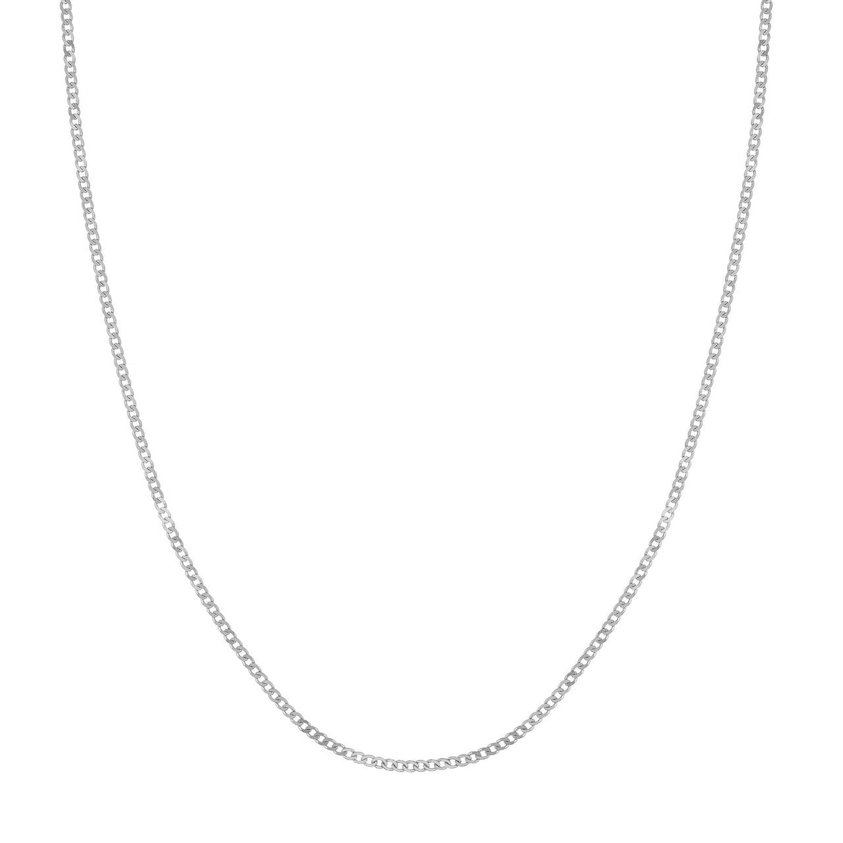 14K Gold Chain, 20", 1.95mm Open Curb Chain with Spring Ring, Gold Layered Chain, Gold Layered Necklaces, - Diamond Origin