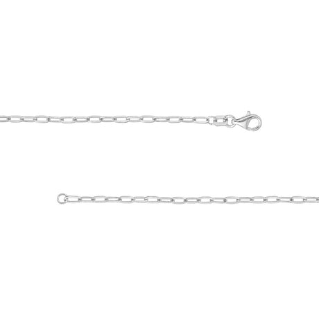 14K Gold Chain, 20", 2.1mm Paper Clip Chain, Gold Layered Chain, Gold Layered Necklaces, - Diamond Origin