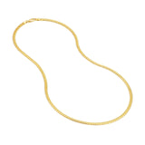 14K Gold Chain, 20", 3.5mm Miami Cuban Chain with Lobster Lock, Gold Layered Chain, Gold Necklaces, Gold Choker, - Diamond Origin