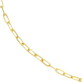 14K Gold Chain, 22", 1.95mm D/C Paper Clip Chain with Lobster Lock, Gold Layered Chains, Gold Chain Necklace, - Diamond Origin