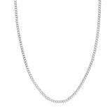 14K Gold Chain, 24", 3.7mm Curb Chain with Lobster Lock, Gold Layered Chains, Gold Layered Necklaces, - Diamond Origin