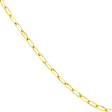 14K Gold Chain, 24", 4mm Paper Clip Chain with Lobster Lock, Gold Layered Chains, Gold Necklace, - Diamond Origin