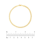 The Gold Bracelet paired with other gold accessories, demonstrating its versatility in a layered jewelry style, diamond origin, clean origin, brilliant earth, gold bracelets,