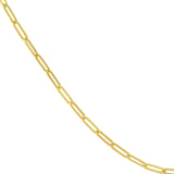 Hollow Paper Clip Chain with Pear Lock, 3,8mm, Gold Chain Necklace, Discover the allure of our versatile paper clip chain bracelets, meticulously designed to add a trendy touch to your ensemble. Their sleek and stylish appearance makes them an essential accessory for fashion-forward individuals. 