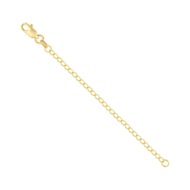 A beautifully composed image of the 14K Gold Chain, featuring a unique Split Chain design and a 3-inch Curb Extender Chain, exuding a sense of modern sophistication and timeless elegance, compare us with  zales, compare us with vrai, a clean origin of gold, diamond  origin, gold necklaces, gold rope chain, compare us with james allen, compare with brilliant earth,