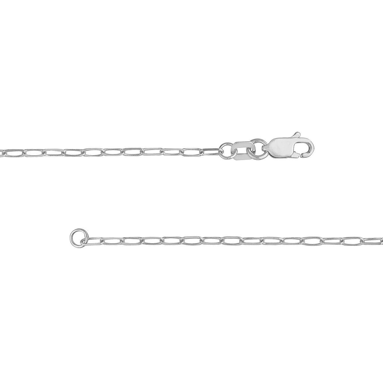 Dangling Rectangle-Shaped Paperclip Link Design Chain with Simulated  Diamond CZ Bar 16+2” Necklace 14k Gold Plated Sterling Silver Jewelry for  Women and Teens - Walmart.com