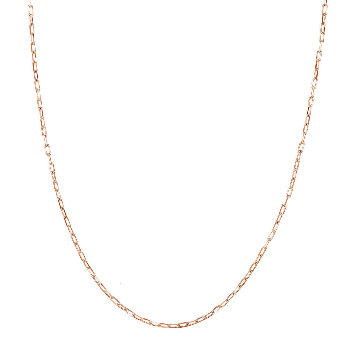 Indulge in the undeniable beauty of this 14K gold chain necklace. The 1.95mm D/C paper clip links offer a striking visual appeal, reflecting modernity and elegance. With the lobster lock providing a secure and reliable closure, this necklace becomes a symbol of style and versatility, complementing your attire for any occasion.