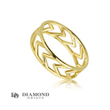 Crafted from luxurious 14K gold, this stackable ring exudes a warm, radiant glow. Its slim design makes it a versatile accessory that can be worn alone for a minimalist look or layered with other pieces for a more personalized and intricate style.