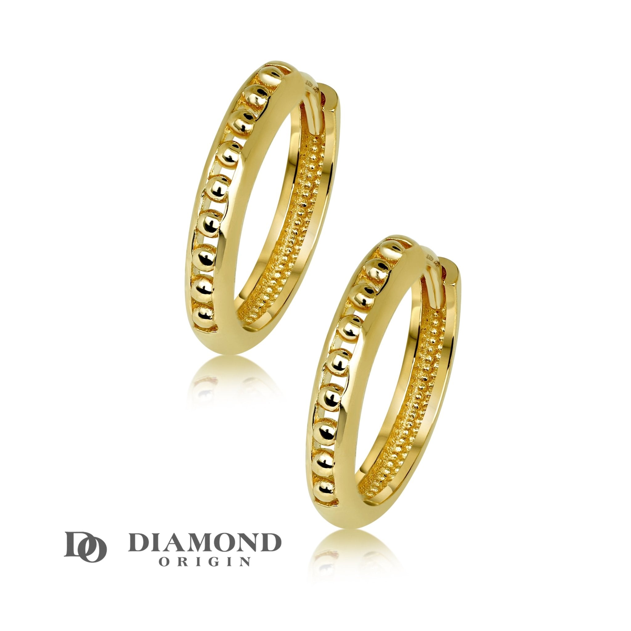 Simple Chain Earrings Ring Gold Color Metal Round Hoop Earrings Fashion  Circle Hoops Earrings for Women