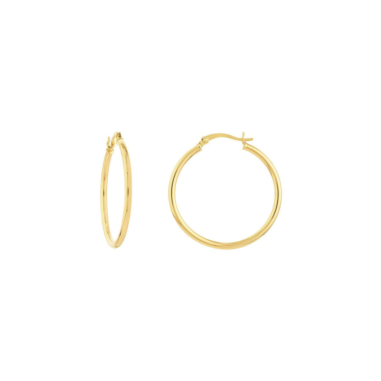 2mm x 30mm Polished Hoop Earrings,  Gold earring for all occasions gift,  Gold earring from Diamond Origin,  Dazzling from every angle, these 14K gold hoop earrings from the 2023 Collection will feel effortlessly stylish on your ears. The 2mm x 30mm polished hoops add a touch of passion and luxury to any outfit. Glam up your look with these beautiful earrings. Make a statement you won't forget!   