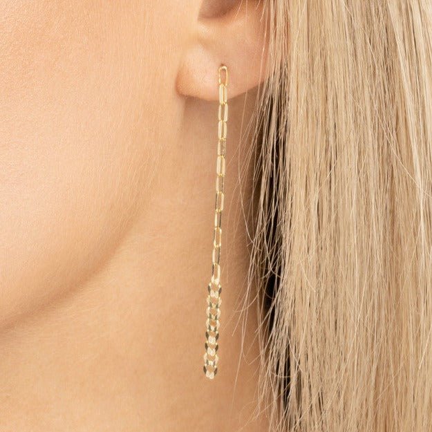 curb chain earrings