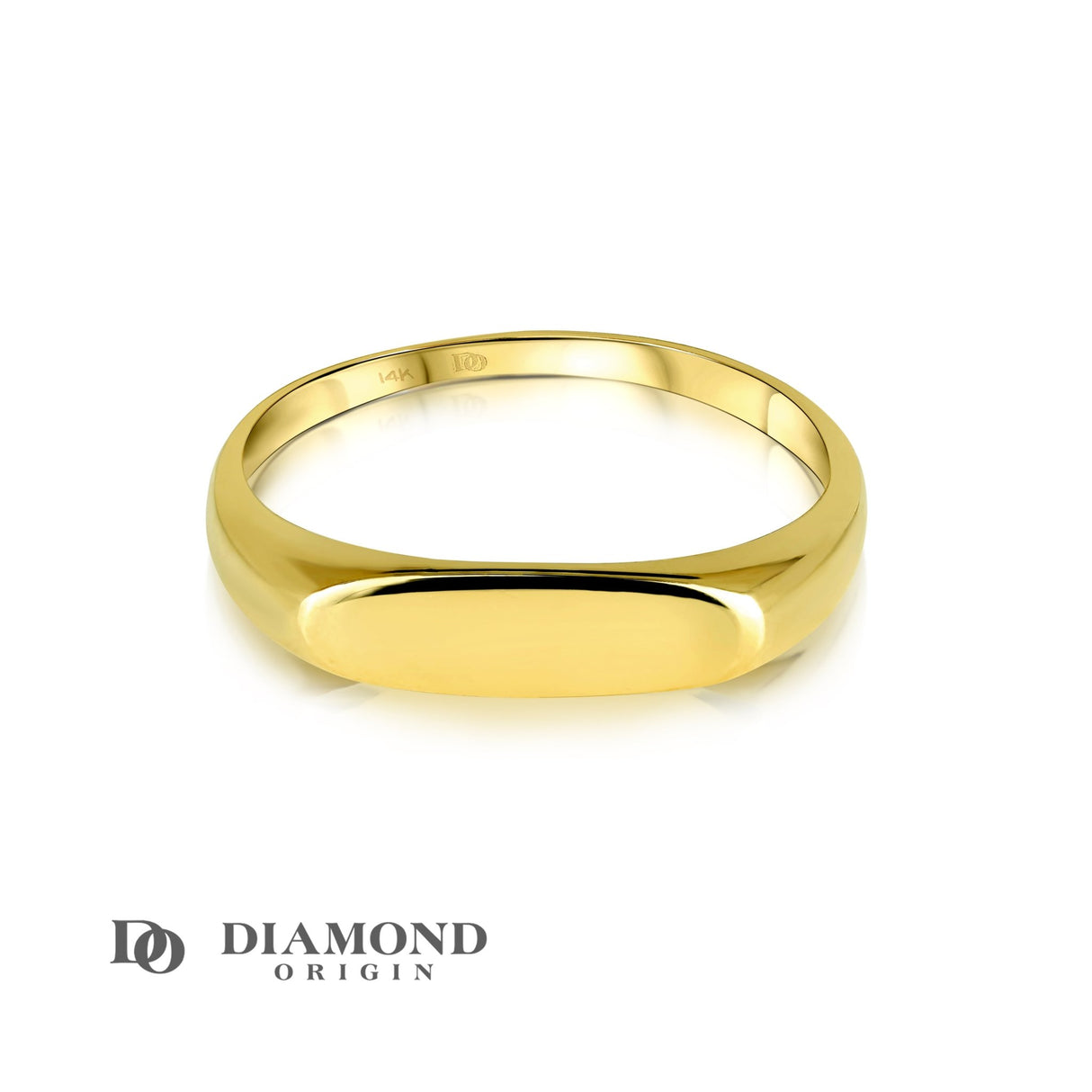 The 14K Gold Long Oval Signet Ring by Diamond Origin is a timeless classic that has been reimagined with a modern twist. This piece embodies the perfect blend of tradition and innovation that is characteristic of the Diamond Origin brand, gold stackable ring, gold rings, solid gold rings, 14K gold Ring,