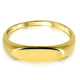 14K Gold Long Oval Signet, Gold Stackable Ring, Gold Ring, - Diamond Origin