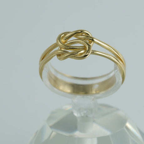 14K Gold Love Knot Ring, Gold Stackable Ring  Elegant and fashionable stackable gold ring, trendy small gold ring for all occasions gift,  The photos are of real existing products without retouching.  Gold from Diamond Origin, Embrace the symbol of eternal love with our Double Love Knot 14K Gold Stackable Ring. Experience the luxury of 14K gold, and make a style statement that's meaningful and uniquely yours.